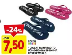 Coveri - Ciabatta Infradito Uomo/Donna In Gomma  World