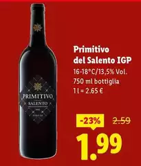 Primitivo Del Salento IGP