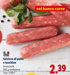 Salsicce Di Pollo E Tacchino