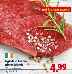 Tagliata Di Bovino Origine Irlanda