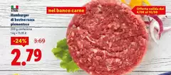 Hamburger Di Bovino A Razza Piemontese
