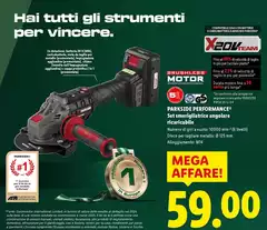Parkside Performance - Set Smerigliatrice Angolare Ricaricabile