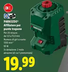 Parkside - Affilatore Per Punte Trapano