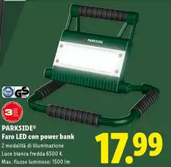 Parkside - Faro Led Con Power Bank