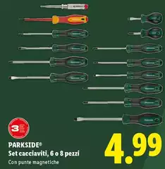 Parkside - Set Cacciaviti, 6 O 8 Pezzi