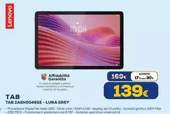 Lenovo - Tab A2eh0049se - Luna Grey