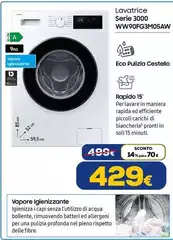 Samsung - Lavatrice Serie 3000 WW90F3MMO5AW