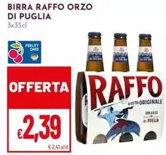 Raffo - Birra Orzo Di Puglia