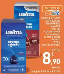 Lavazza - Capsule Caffè Compatibili Nespresso