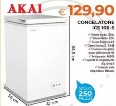 Akai - Congelatore ICE 106-S
