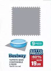 Bestway - Tappeto Base Componibile 9 Pezzi