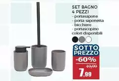 Set Bagno 4 Pezzi