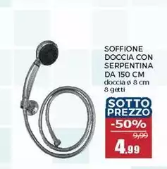 Soffione Doccia Con Serpentina