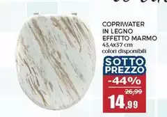 Copriwater In Legno Effetto Marmo