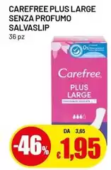 Carefree - Plus Large Senza Profumo Salvaslip