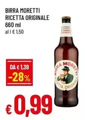 Moretti - Birra Ricetta Originale