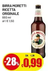 Moretti - Birra Ricetta Originale