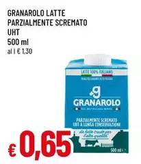 Granarolo - Latte Parzialmente Scremato UHT