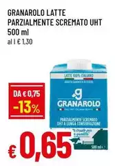 Granarolo - Latte Parzialmente Scremato UHT
