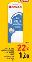 Conad - Latte UHT Microfiltrato Più Gusto