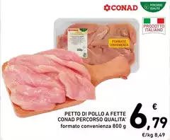 Conad - Petto Di Pollo A Fette Percorso Qualita'