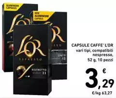 L'or espresso - Capsule Caffe