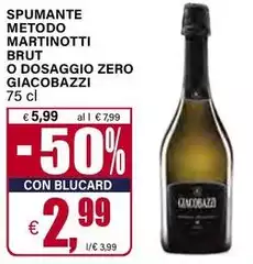 Fattorie Giacobazzi - Spumante Metodo Martinotti Brut O Dosaggio Zero