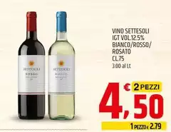 Settesoli - Vino IGT Vol12.5% Bianco/Rosso/Rosato
