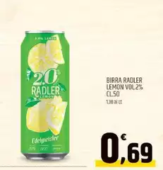 Radler - Birra Lemon Vol2%