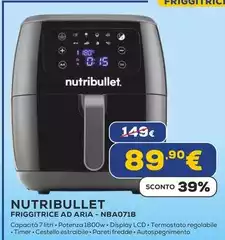 Nutribullet - Friggitrice Ad Aria-NBA071B 