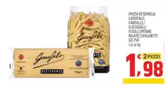 Garofalo - Pasta Di Semola Farfalle/Elicoidali/Fusilli/Penne/Rigate/Spaghetti