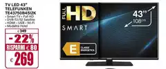 Telefunken - Tv Led 43" TE43750B4512K
