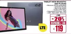 New Majestic - Tablet 920 Plus 4G