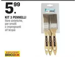 Kit 3 Pennelli