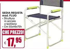 Sedia Registra Mod. Fluo