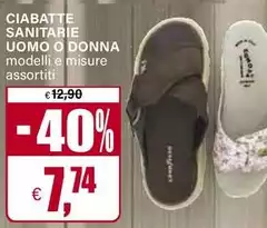 Ciabatte Sanitarie Uomo O Donna 
