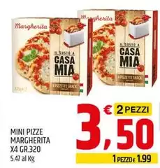 Mini Pizze Margherita