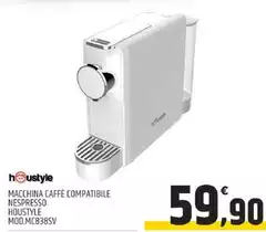 Nespresso - Macchina Caffè Compatibile Nespresso Mod.MC838SV
