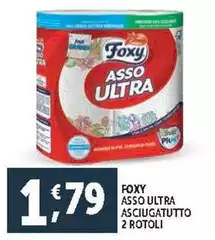 Foxy - Asso Ultra Asciugatutto 2 Rotoli