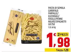 Garofalo - Pasta Di Semola Farfalle/Elicoidalli/Fusillu/Penne Rigate/Spaghetti
