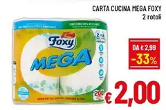 Foxy - Carta Cucina Mega