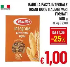 Barilla - Pasta Integrale Grani 100% Italiani