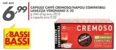 Bassi - Capsule Caffè Cremoso/Napoli Compatibili Lavazza