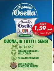 Osella - Latte A "kmo" Incarto Riciclabile Nella Carta Senza Conservanti