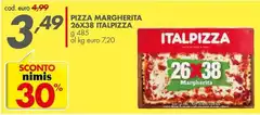 Italpizza - Pizza Margherita 26x38