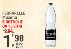 Ferrarelle - Maxima 6 Bottiglie Da 1,5 Litri