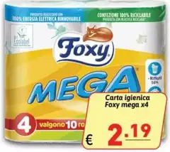 Foxy - Carta Igienica Mega X4