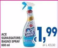 Ace - Sgrassatore/ Bagno Spray