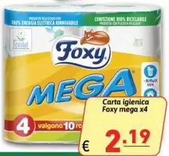Foxy - Carta Igienica Mega X4