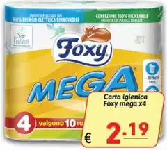 Foxy - Carta Igienica Mega X4